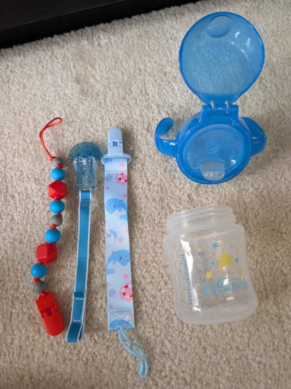 Dr browns soft sprout transition sippy cup nuby pacifier clip holders beaded sea